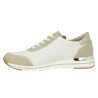 Diane - R6709-80 Sneakers beige and white - Baskets Remonte 42, 43, 44, 45 - Shoesissime