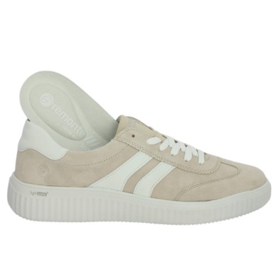 Maya - D3E00-60 Basket Remonte beige mode - Baskets femme 42, 43, 44, 45 - Shoesissime
