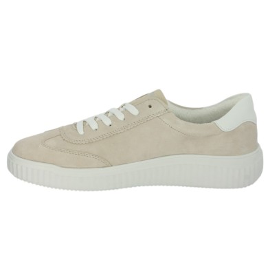 tennis femme grande taille blanche et beige 42, 43, 44, 45 Shoesissime, vue intérieure