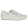D0700-80 Sneakers blanche confort femme grande taille Remonte Shoesissime, vue coté