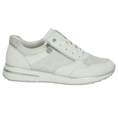Leila - D1G08-80 White sneakers with removable sole - Sneakers large size - Shoesissime