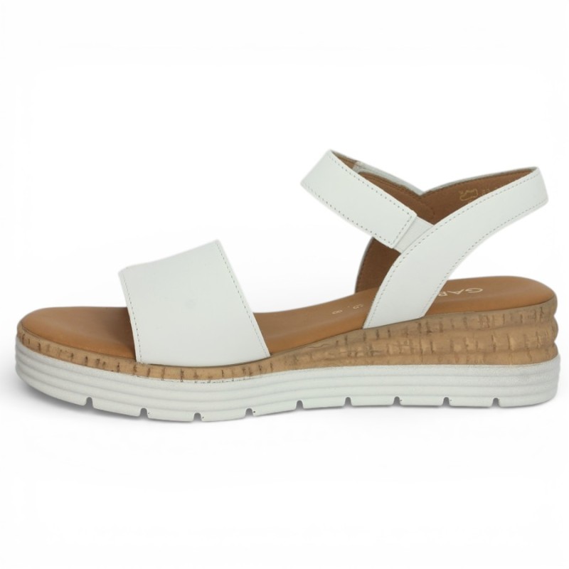Sybelle Sybelle - White Scratch Sandal 82.700.50 - Sandale Gabor 8, 8.5, 9, 9.5 ...