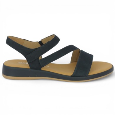 nu-pieds bleu marine grande taille Gabor 82.733.36, vue coté