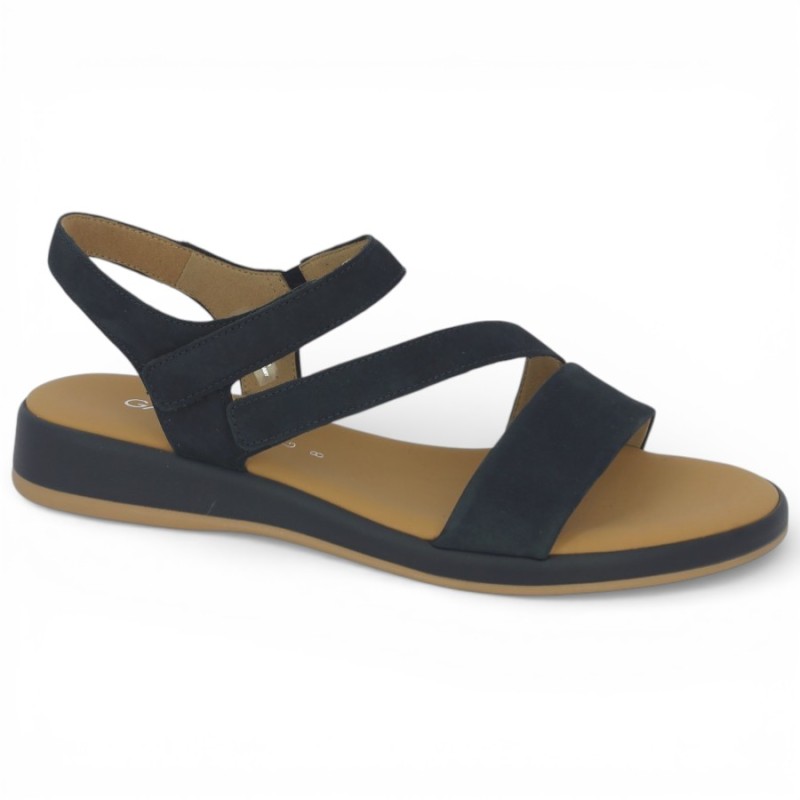sandale bleu marine grande taille Gabor 82.733.36, vue profil