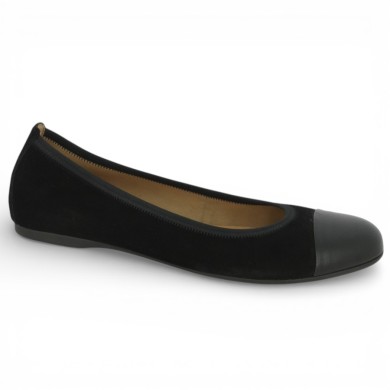 Katy - Ballerine noire grande pointure 84.126.17 - Chaussures Gabor 8, 8.5, 9, 9.5 - Shoesissime