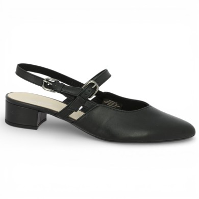 Paloma - 81.524.27 Black Sling back with straps - Escarpin Gabor 8, 8.5, 9, 9.5 - Shoesissime