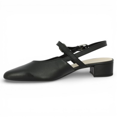 Paloma - 81.524.27 Black Sling back with straps - Escarpin Gabor 8, 8.5, 9, 9.5 - Shoesissime