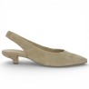 Petula - 81.530.14 Escarpin Gabor beige bout pointu - Chaussures petit talon grande taille femme - Shoesissime
