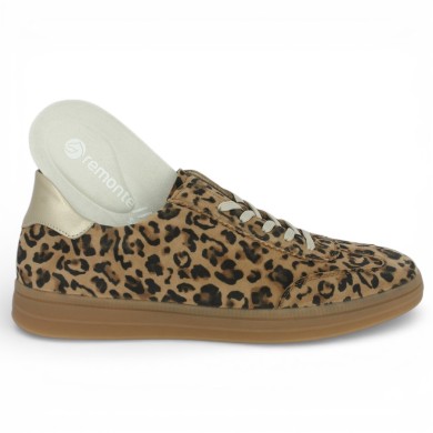 D2C06-90 - Sneakers Léopard Remonte - Baskets femme grande taille - Shoesissime