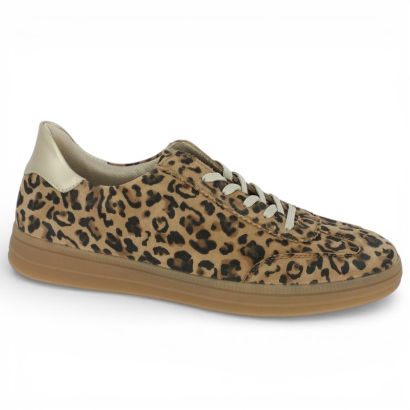 D2C06-90 - Remonte Leopard Sneakers - Women's large size sneakers - Shoesissime