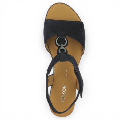 Nu-pieds bleu bijoux Gabor Femme 8, 8.5, 9, 9.5 Shoesissime, vue dessus