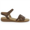 82.804.54 Sandale grande taille cuir camel Gabor 8, 8.5, 9, 9.5 Shoesissime, vue coté