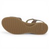 Krysten - Jolie sandale cuir marron grande taille 82.804.54 - Sandale Gabor - Shoesissime