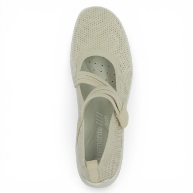 R3519-60 Ballerine à brides beige Remonte grande pointure Shoesissime, vue dessus