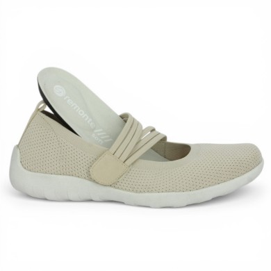 Ballerine stretch beige femme 42, 43, 44, 45 Shoesissime, vue détails