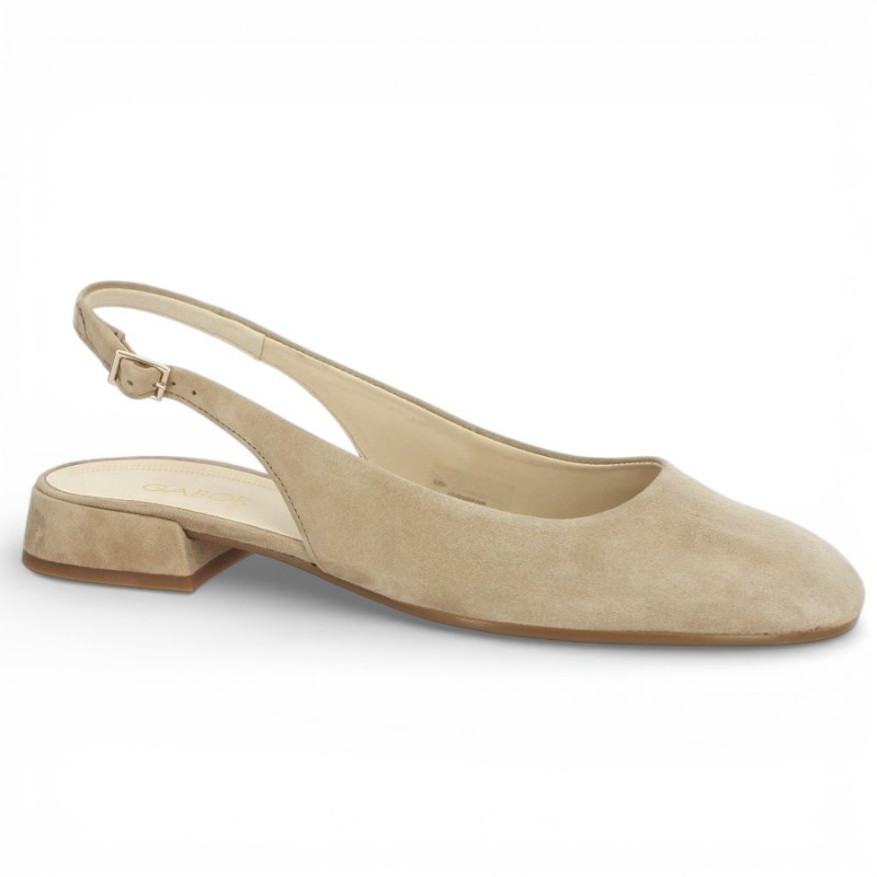 82.240.30 Gabor ballerine beige sling back grande taille, vue profil