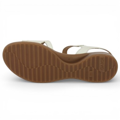 Kristen - 82.804.81 Sandale dorée Gabor bride scratch - Sandales grande taille - Shoesissime