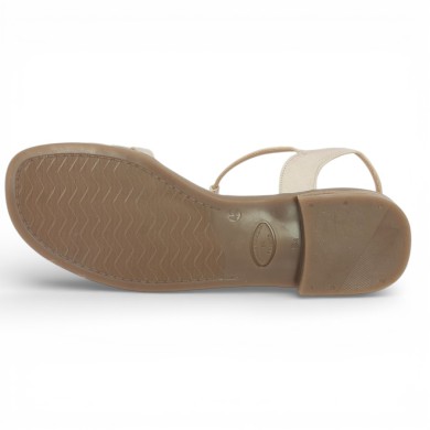 Lola - Nu-pieds dorés confort brides fines - Sandale Géo Reino 42, 43, 44, 45 - Shoesissime