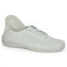 Tennis blanche souple femme 42, 43, 44, 45 lacets semelle amovible, vue détails