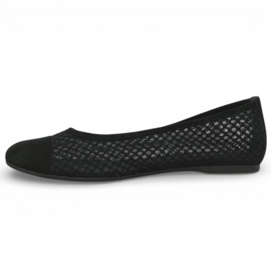 84.116.47 - Black mesh ballerina Gabor - Mesh ballerinas 42, 43, 44, 45 - Shoesissime