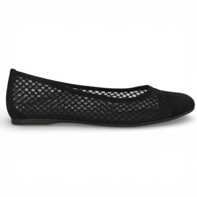 84.116.47 - Black mesh ballerina Gabor - Mesh ballerinas 42, 43, 44, 45 - Shoesissime
