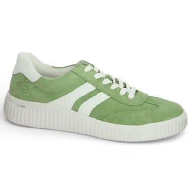 D3E00-52 Baskets vertes Remonte 42, 43, 44, 45 Shoesissime, vue profil