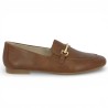 D0K13-24 mocassin marron chaine dorée Remonte grande pointure femme Shoesissime, vue coté