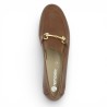 D0K13-24 - Women's brown leather moccasin with chain - Moccasin Remonte 42, 43, 44, 45 - Shoesissime