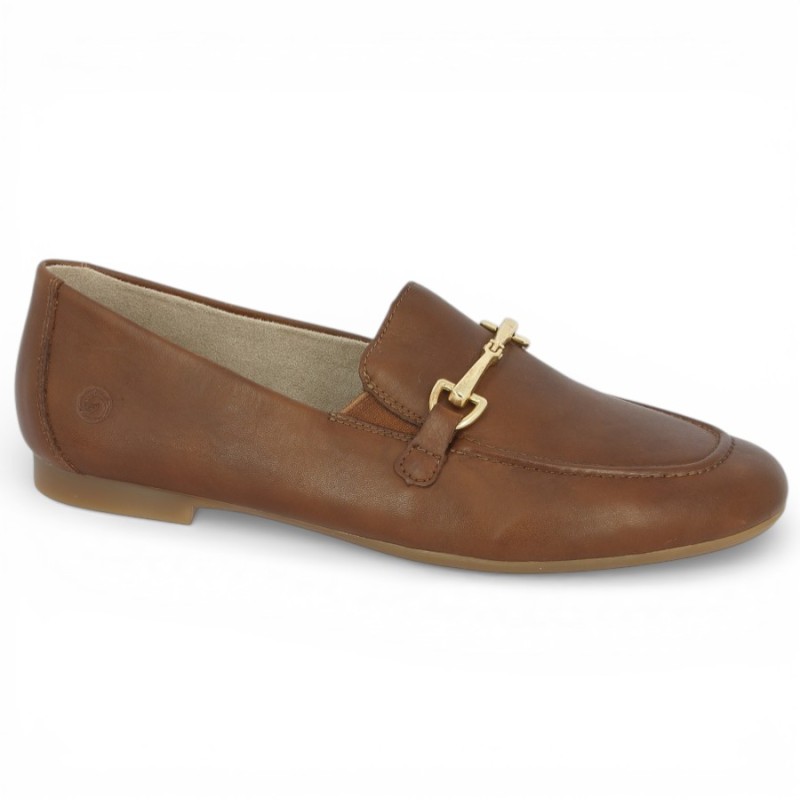 D0K13-24 mocassin marron Remonte grande taille femme Shoesissime, vue profil