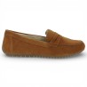 D3K00-22 - Moccasin velours camel confort - Moccasin grande taille - Shoesissime