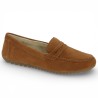 D3K00-22 - Moccasin velours camel confort - Moccasin grande taille - Shoesissime