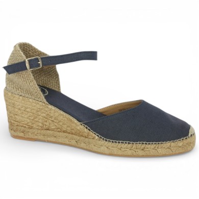 CARAIBES Navy blue fabric