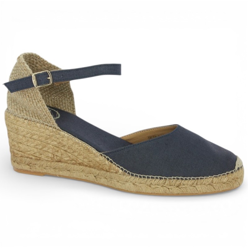 CARAIBES Navy blue fabric