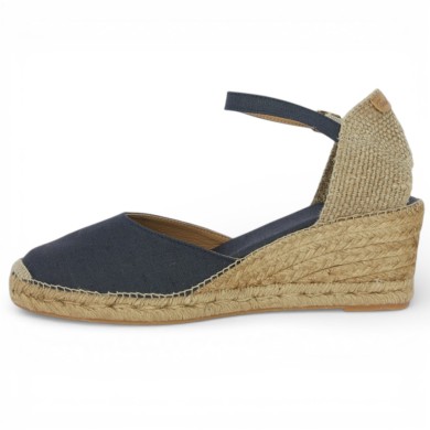 CARAIBES Navy blue fabric