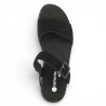 Sandale Remonte noire réglable femme 42, 43, 44, 45 Shoesissime, vue dessus