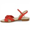 Capucine - Red leather sandals - Sandals large size - Shoesissime
