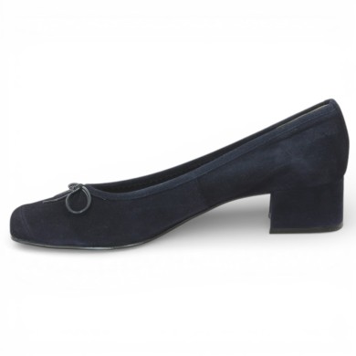 VICA - Black nubuck walker - Chaussures femme grande taille - Shoesissime