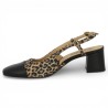 Escarpin ouvert au talon Léopard 42, 43, 44, 45 Shoesissime, vue intérieure