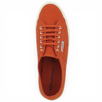 Baskets toile femme 42, 43, 44, 45 Superga Shoesissime terracotta - brique, vue dessus