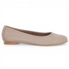 Louisa - Ballerinas in nude pink leather 42, 43, 44, 45 - Chaussures grandes tailles - Shoesissime
