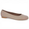 Louisa - Ballerinas in nude pink leather 42, 43, 44, 45 - Chaussures grandes tailles - Shoesissime