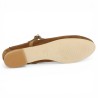 Brigitte - Babies à brides camel 42, 43, 44, 45 - Ballerine à bride grande taille - Shoesissime
