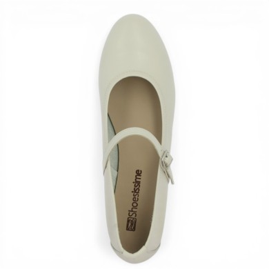 babies plates blanc cassé femme 42, 43, 44, 45 Shoesissime, vue dessus