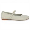 ballerines à brides blanc cassé 42, 43, 44, 45 Shoesissime, vue coté