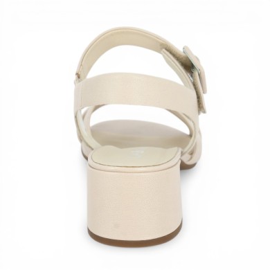 Nadège - Small pale pink heel sandal - Gabor large size sandals - Shoesissime