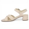 Nadège - Small pale pink heel sandal - Gabor large size sandals - Shoesissime