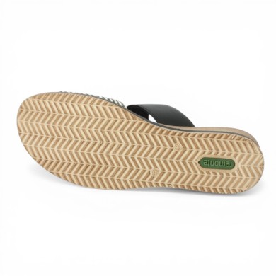 D6463-03 - Mule noire réglable scratch - Sandales Remonte grande taille - Shoesissime