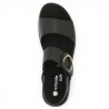 D1J63-00 Sandale noire réglable Remonte 42, 43, 44, 45 Shoesissime, vue dessus