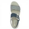 D1J53-14 - Adjustable blue comfort sandal - Remonte Barefoot 42, 43, 44, 45 - Shoesissime