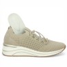 D0T18-60 - Beige sneakers with wedge heel - Sneakers women 42, 43, 44, 45 - Shoesissime